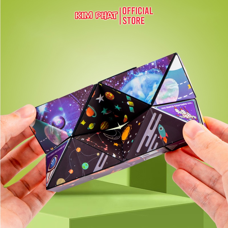 Đồ chơi khối rubik 3d rubik magic thay đổi hình dạng độc đáo cho trẻ em mesau.kids rubik ma thuật biến hình thú vị
