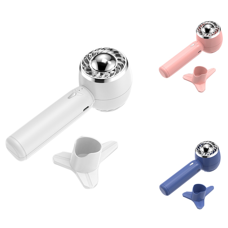 () Mini Portable Fan USB Rechargeable Cooling Handheld Fan Three Speed Adjust Ventilador Cooler Outside Travel Artifact