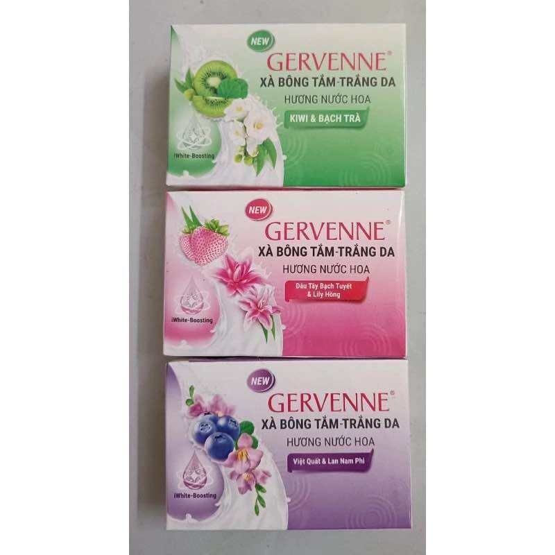 Xà bông tắm trắng da hương nước hoa Gervenne 90g