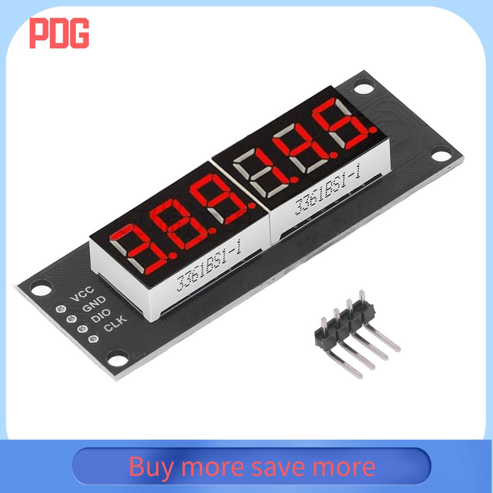 PDG IC điều khiển TM1637 Mô-đun hiển thị 7 đoạn 6 chữ số 0,36 inch 2 chân IO Ống kỹ thuật số LED Kết nối dễ dàng 5V Mô-đun quang điện tử kỹ thuật số Hiển thị đồng hồ