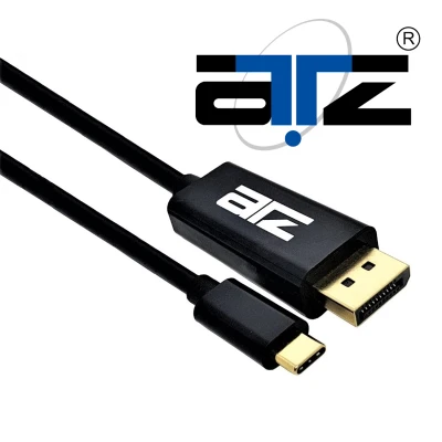 ATZ USB Type-C to DISPLAYPORT (1.5m / 2m / 3m), Type-C to DP CABLE 4K W/GOLD PLATED CONN (1.5m / 2m / 3m), USB C to Displayport, USB C to DP, usb c to displayport 4k, Type C to DISPLAYPORT, Type C to Display Port