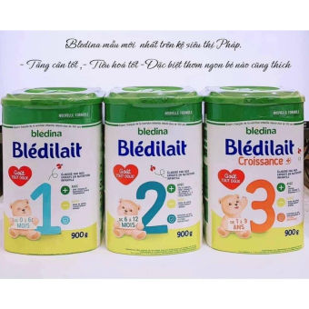 Sữa bột Bledilait Bledina đủ số 900g - Pháp