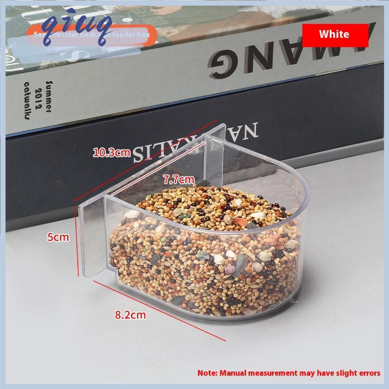 [qiuq] Công suất lớn chim trung chuyển Hộp chống giật gân chim thực phẩm quả bền Vẹt ăn hộp cho chim vừa nhỏ - 6