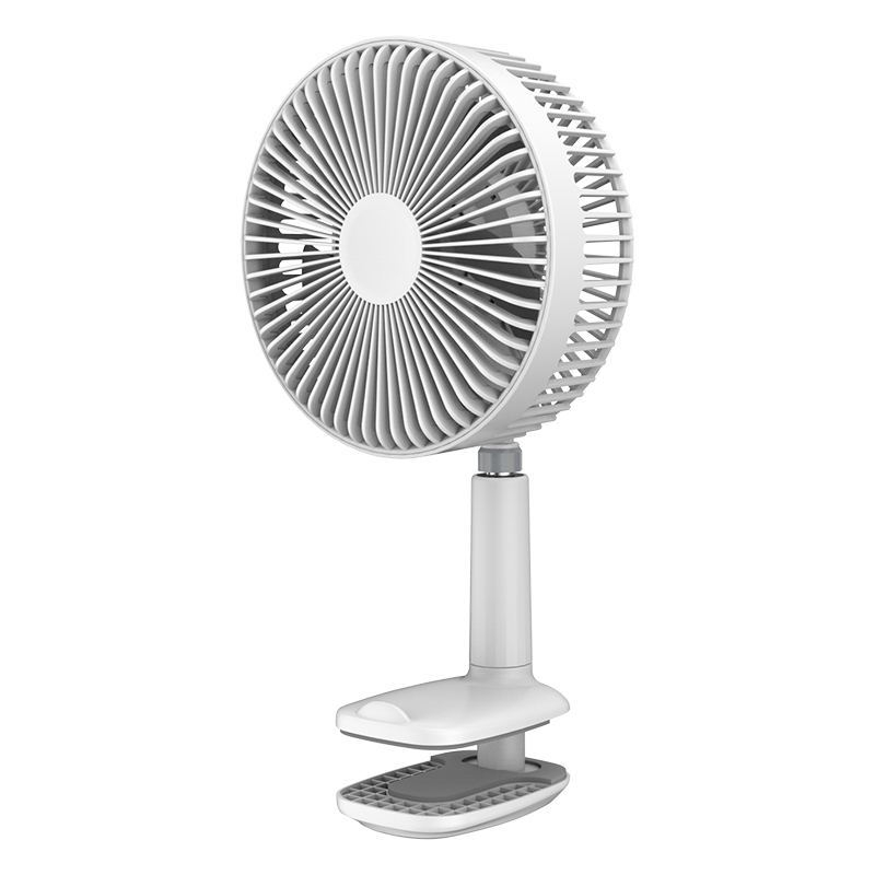 F8 Multi-Function Clip Fan Portable Retractable Mini Electric Fan Desktop Office USB Fan Can Shake Head Silent Fan