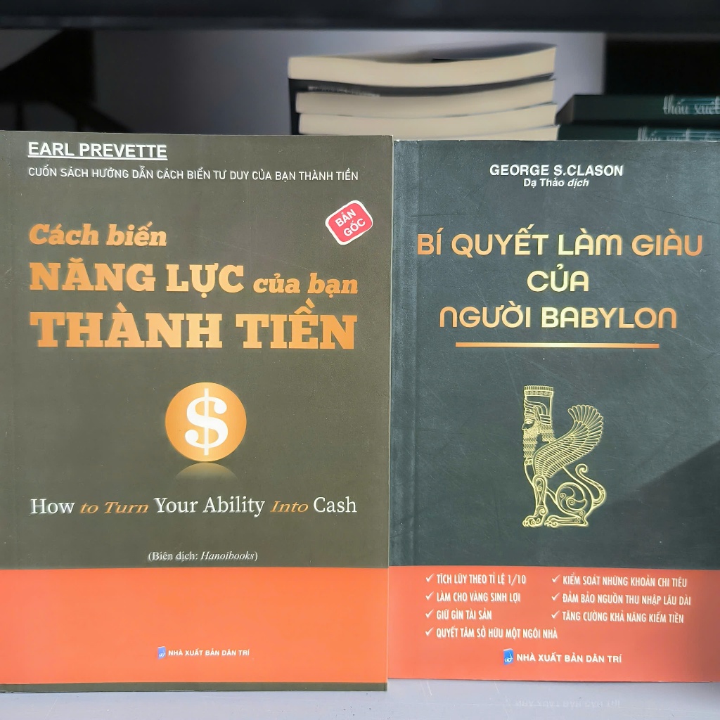 Sách - combo 2 cuốn : Cách Biến Năng Lực Của Bạn Thành Tiền + Bí Quyết Làm Giàu Của Người Babylon