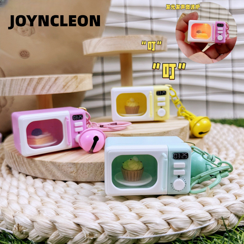 [Joyncleon Microwave Oven Keychain Simulation Mini Household Appliances Sound Glowing Pendant Playful for Adults for Children,Luminous Sound Mini Household Appliance Oven Simulation Microwave Oven Keychain Model Children Playing House Pendant,] ราคา 58 บาท*ส่งฟรี