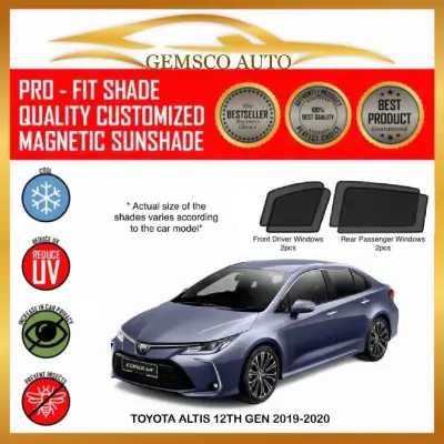 Toyota Altis 12th Gen 2019 - 2021 ( 4 / 5 pcs ) Car Magnetic Sunshade / Boot Tray