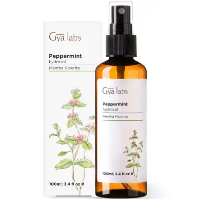 Gya Labs Peppermint Spray For Stress Relief, Headache Relief & Skin Care - Face Mist Spray to Relieve Tension & Breathing - 100% Pure Unrefined Essential Oil Spray & Body Mist - 100ml