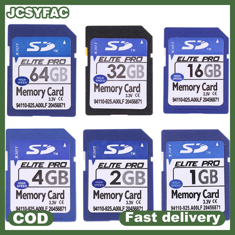 JCSYFAC SD การ์ดหน่วยความจำดิจิตอลแบบปลอดภัยความจุ1GB 2GB 4GB 8GB 16GB 32GB 64GB ราคา 86 บาท*ส่งฟรี