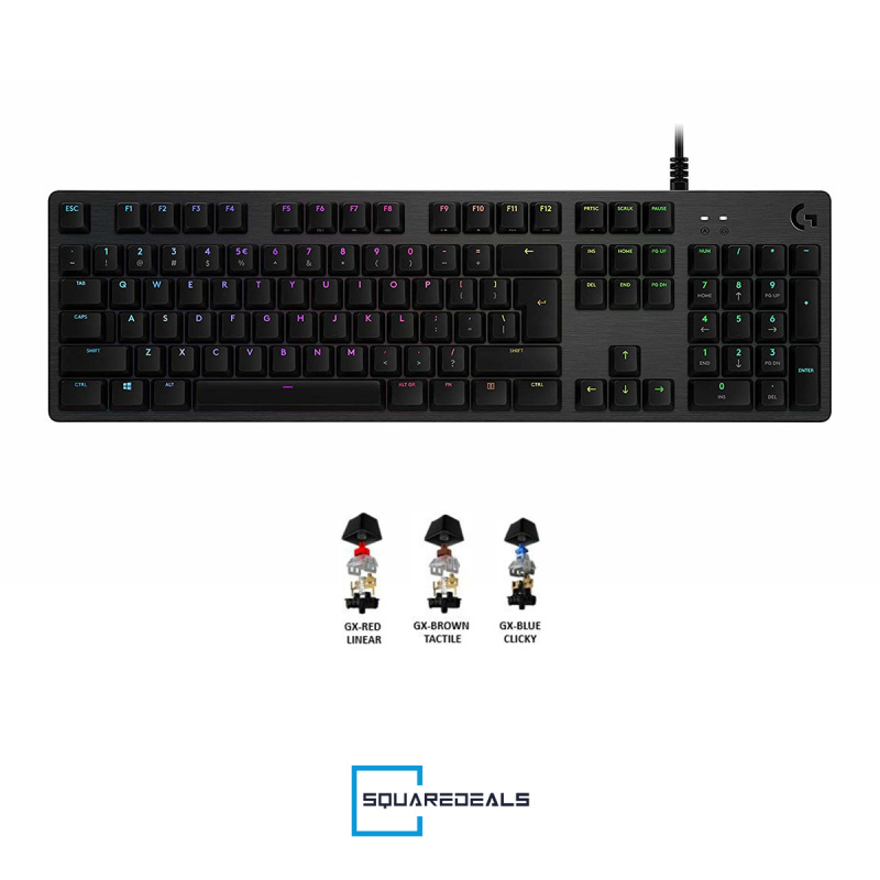 Logitech G512 LIGHTSYNC RGB Mechanical Gaming Keyboard GX All Models Singapore