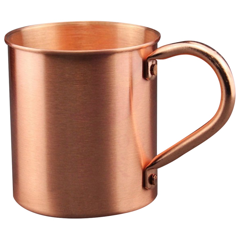 450ML Copper Mug Water Cup Cup Straight Body Curling Cup Bar Cocktail Glass Beer Mug