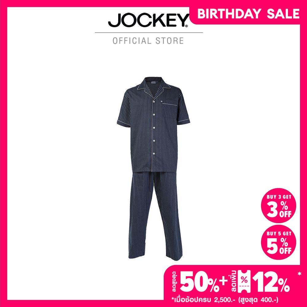JOCKEY UNDERWEAR SLEEPWEAR KU JK1657B SHORT SLEEVE/PANTS - NAVY ราคา 2,990 บาท*ส่งฟรี
