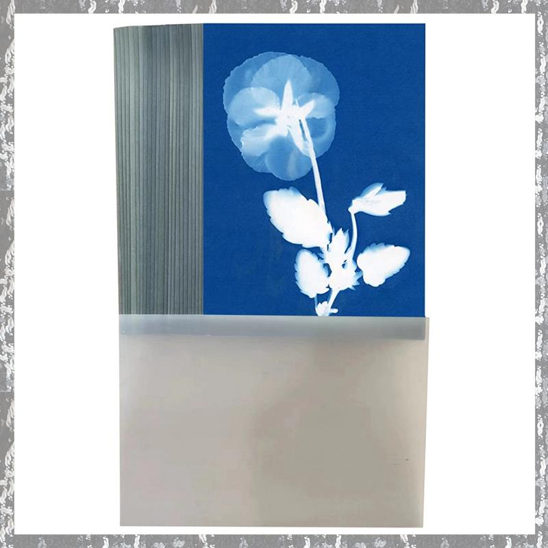 32Pcs Sun Print Paper Cyanotype Paper with 1 Plastic Tool for Sun Printing Light Sensitive Solar Photography Paper Kit