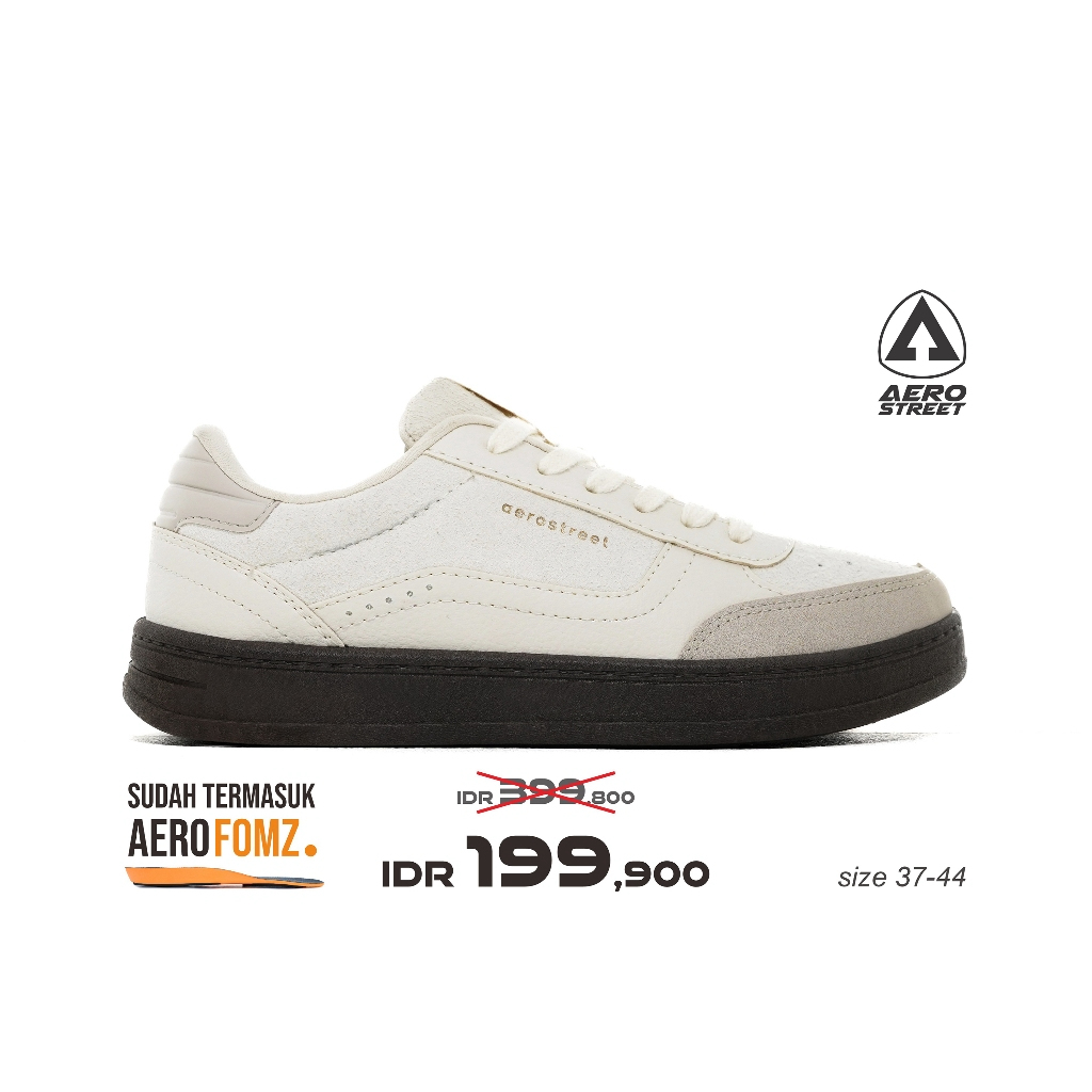 Aerostreet 37-44 Austin Coklat Tua Natural Natural - Sepatu Sneakers Casual Harga 199,900 rupiah*Gratis Ongkir