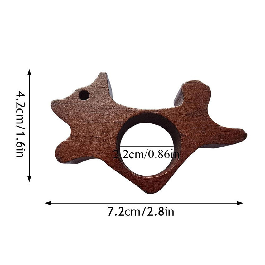 Book Page Holder Aesthetic Wooden Thumb Book Ring Book Pembatas Buku Bentuk Kucing Anjing