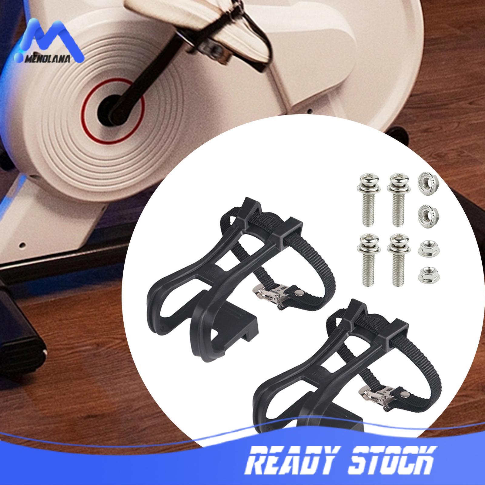 menolana Bike Pedal Straps Pedal Clips Straps Tape Belt Belt Fixed Gear Portable Bicycle Feet Strap Footrest Strips for Exercise Bikes
