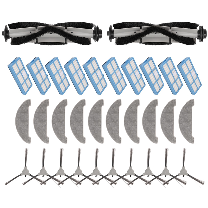 For 850T / Pioneer VC704R / D5, D5s, D5s Pro Replacement Parts Accessory Main Side Brush Filter Mop
