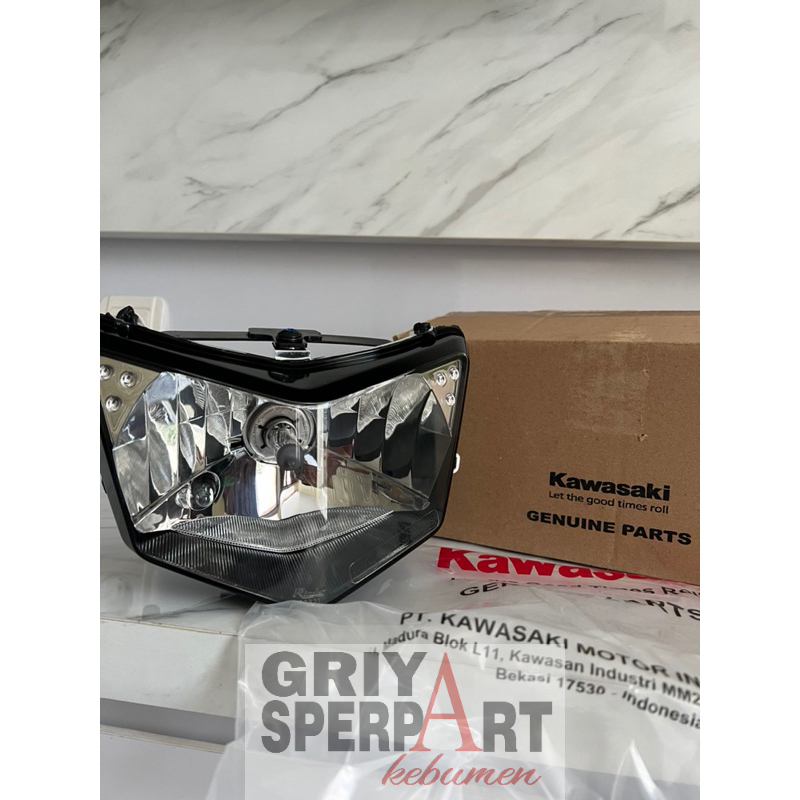 23004-0349 reflektor Lampu depan ninja rr new original kawasaki set bolam Harga 1,175,000 rupiah*Gratis Ongkir