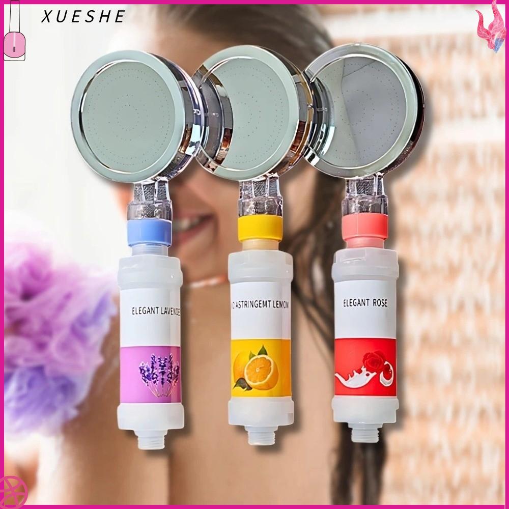 XUESHE Khử clo Bộ lọc vòi hoa sen Chống đóng cặn Hoa oải hương/Hoa hồng/Chanh Đầu vòi hoa sen có mùi thơm Hệ thống thanh lọc Lọc tạp chất Máy lọc nước tắm Phụ kiện phòng tắm