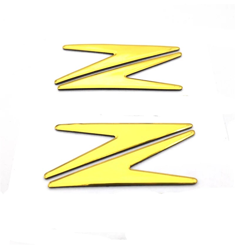 2pcs Motorcycle Bike Raised Reflective Emblem Badge Decals Fairing Tank Fuel Stickers For Z1000