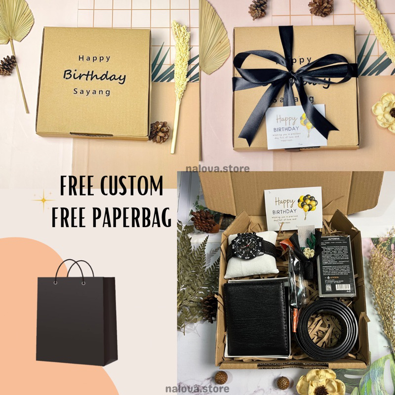 Kado Hampers Giftbox Cowo / Kado Ulang Tahun Cowok Kekinian