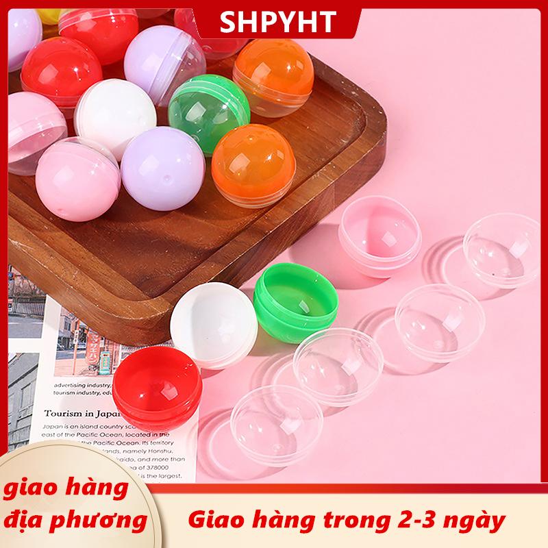 [COD] SHPYHT Giao hàng địa phương 50pcs Mini 32mm rõ ràng minh bạch nhựa viên nang đồ chơi bất ngờ bóng nhỏ container làm những điều mô hình gashapon đồ chơi