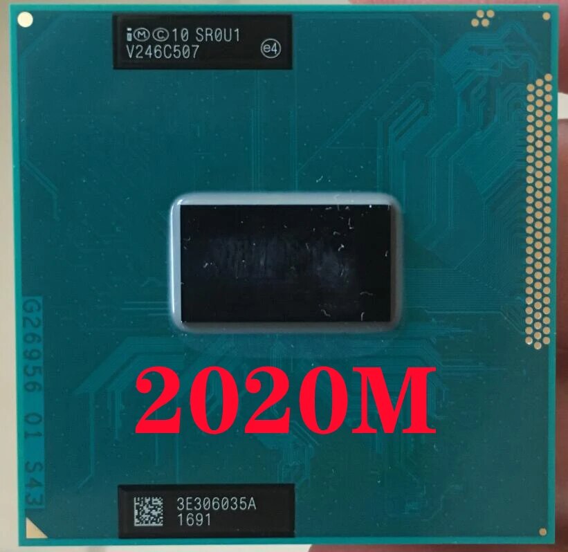 Intel Pentium 2020M SR0U1 Laptop processor Socket G2 rPGA988B notebook cpu