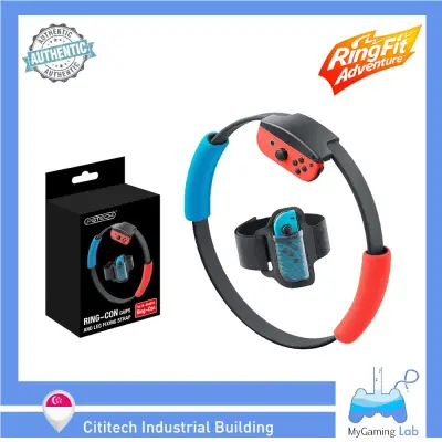[SG Wholesaler] PGTECH GP-319 Ring-con Grips & Leg Strap for Joy-con Nintendo Switch Sweat Dry Grip for Ring Fit Adventure