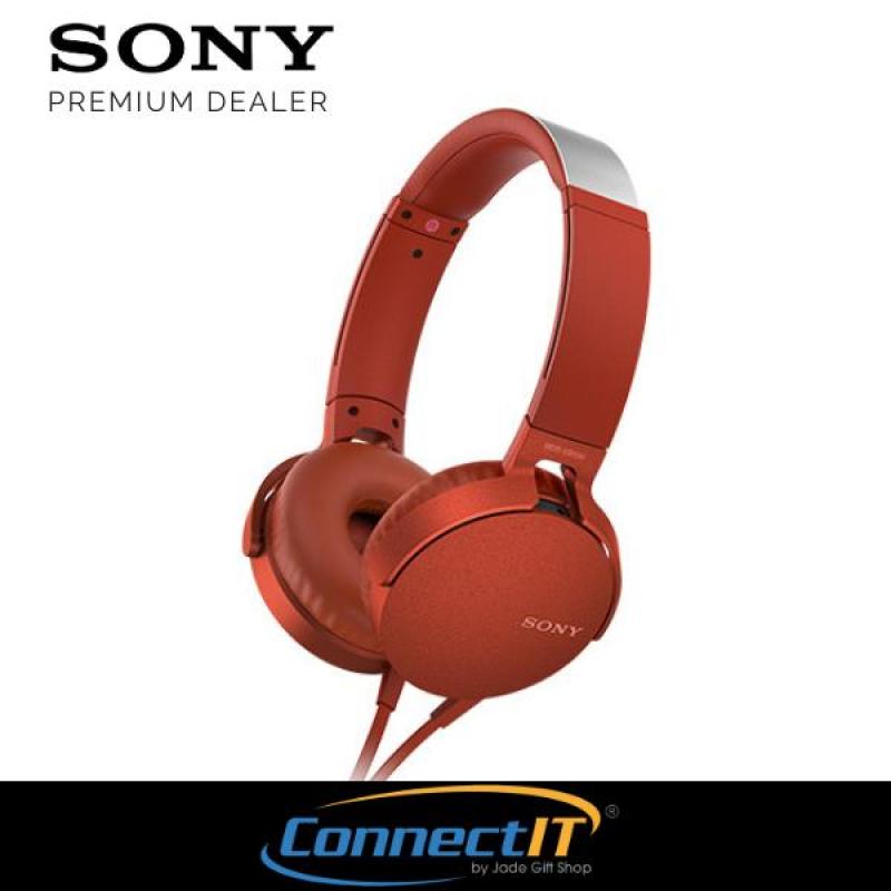 Sony Singapore Extra Bass MDR-XB550AP On-Ear Headphones With Mic and In-Line remote controls For Smartphones 1 Year Local Warranty Singapore
