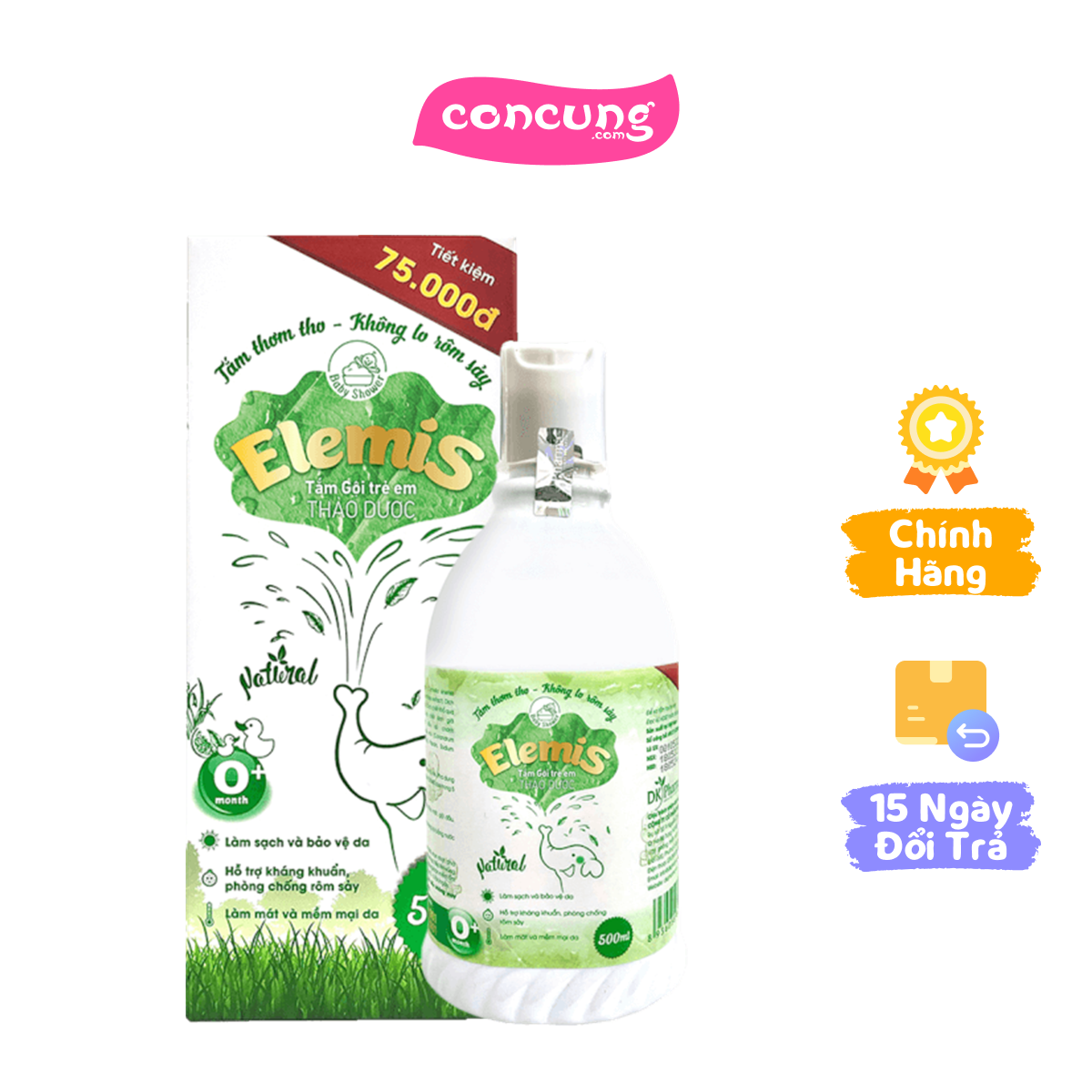 Tắm gội thảo dược Elemis 500ml