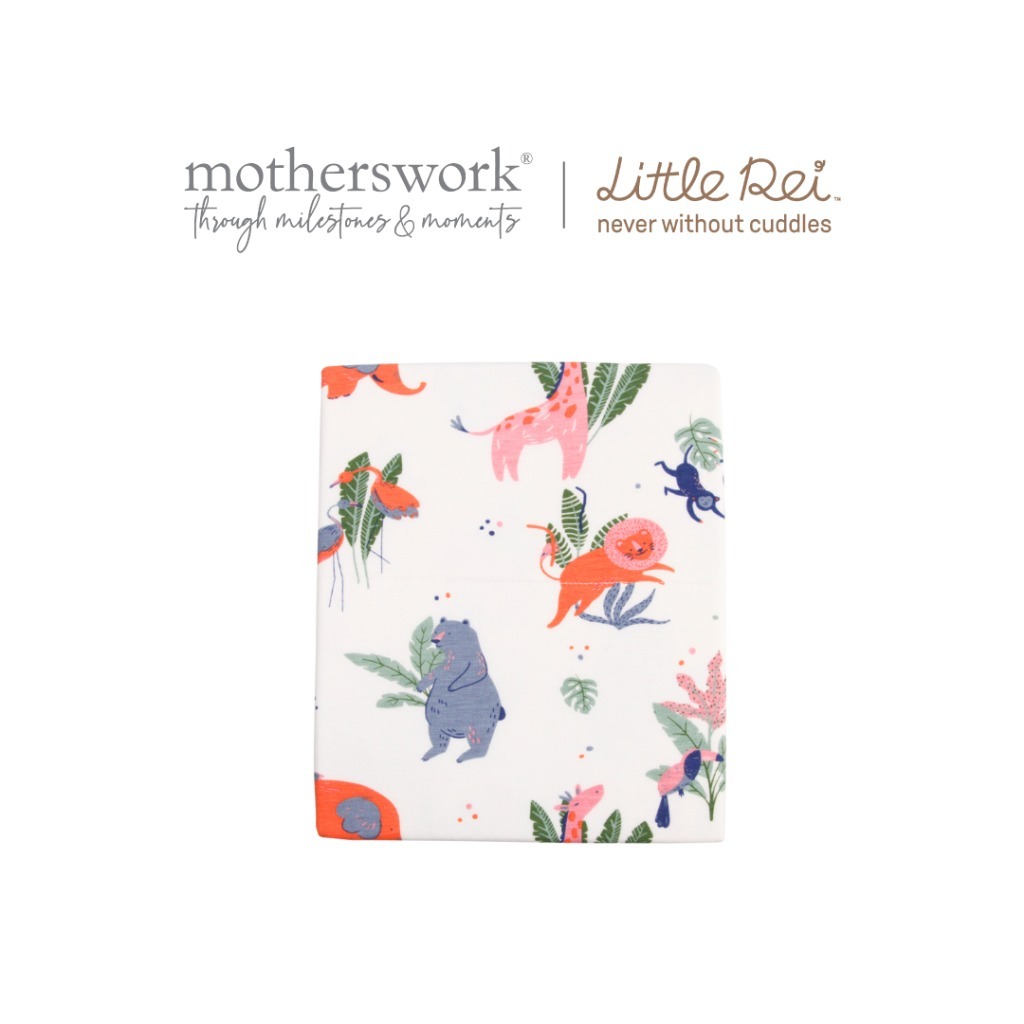 Chăn Vải Sợi Tre 2 Lớp 120x120cm Mềm Mại Thoáng Khí Cho Bé | Little Rei