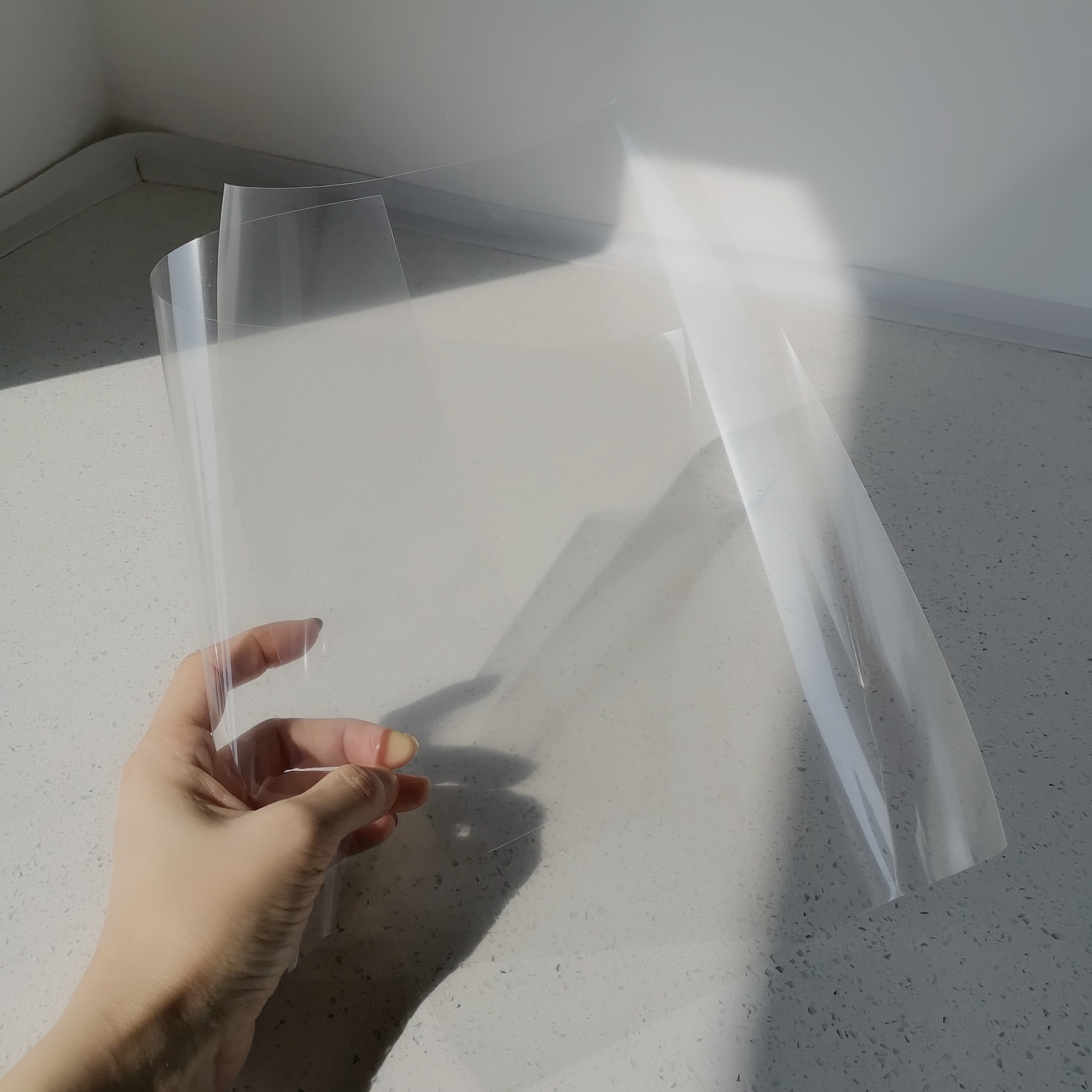 【HOT】 Miễn phí giao hàng Pet phun & laser minh bạch không thấm nước năm mảnh A3 kích thước in xanh lá phim