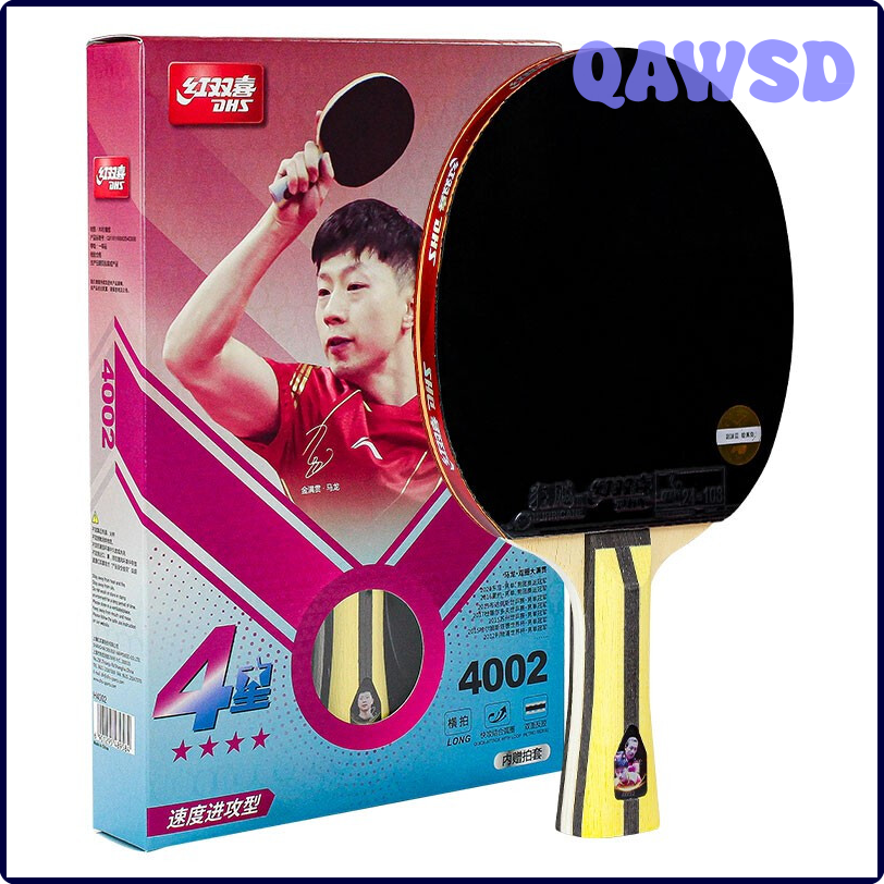 Qawsd Ban Đầu DHS 4 Sao Bảng Vợt Tennis Vòng Lặp Tấn Công H4002 Bão 3 G888 Cao Su 4-Sao vợt bóng bàn