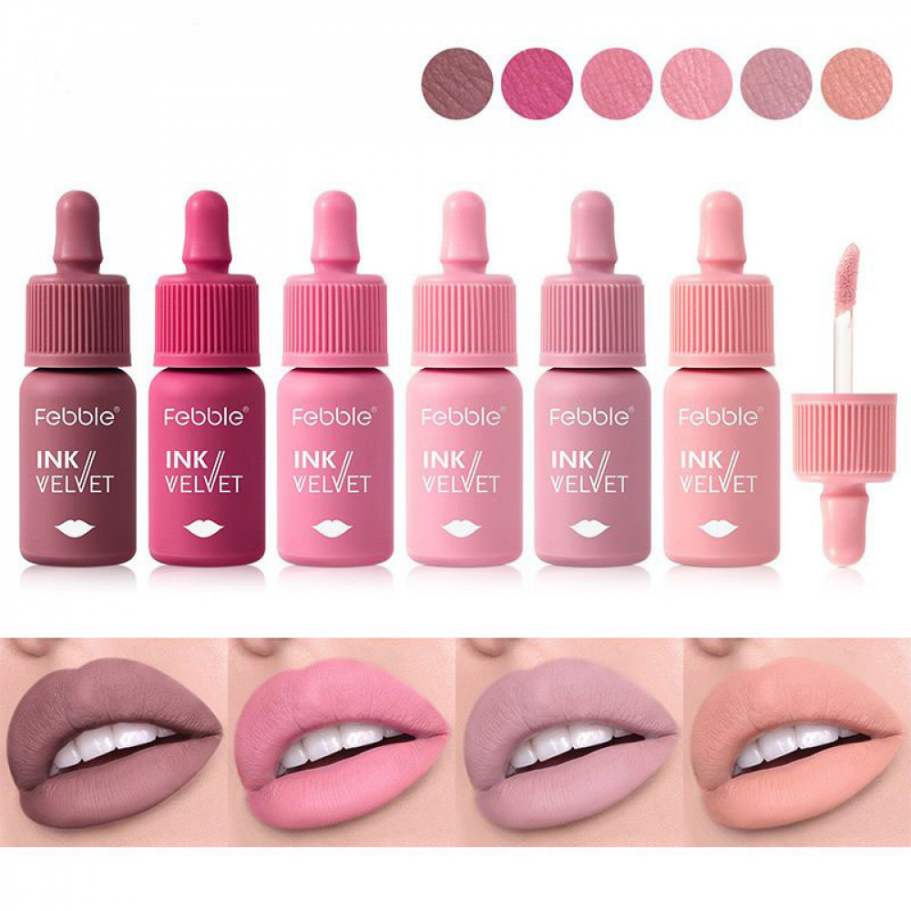 Velvet Matte Lipstick Non-Smudge Waterproof Long Lasting Natural Nude Color Moisturizing