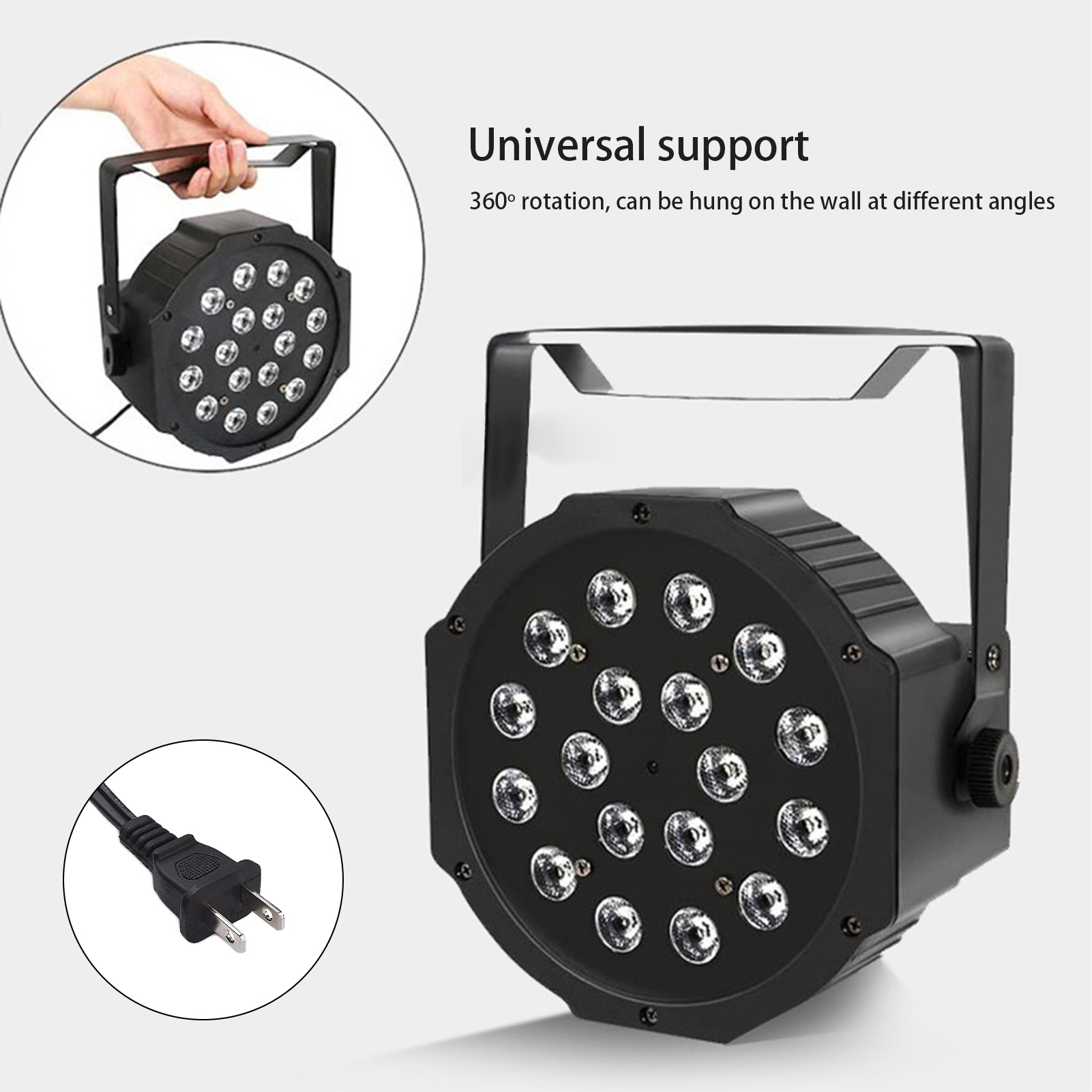 Aoresac 36 đèn sân khấu Led 7 Chế Độ 36W Điều Khiển Từ Xa Âm Thanh Kích Hoạt Tự Động Chơi Uplights đèn cân bằng Cho Đám Cưới Sinh Nhật Giáng Sinh Kỳ Nghỉ Âm Nhạc Hiển thị tiệc khiêu vũ chiếu sáng sân khấu