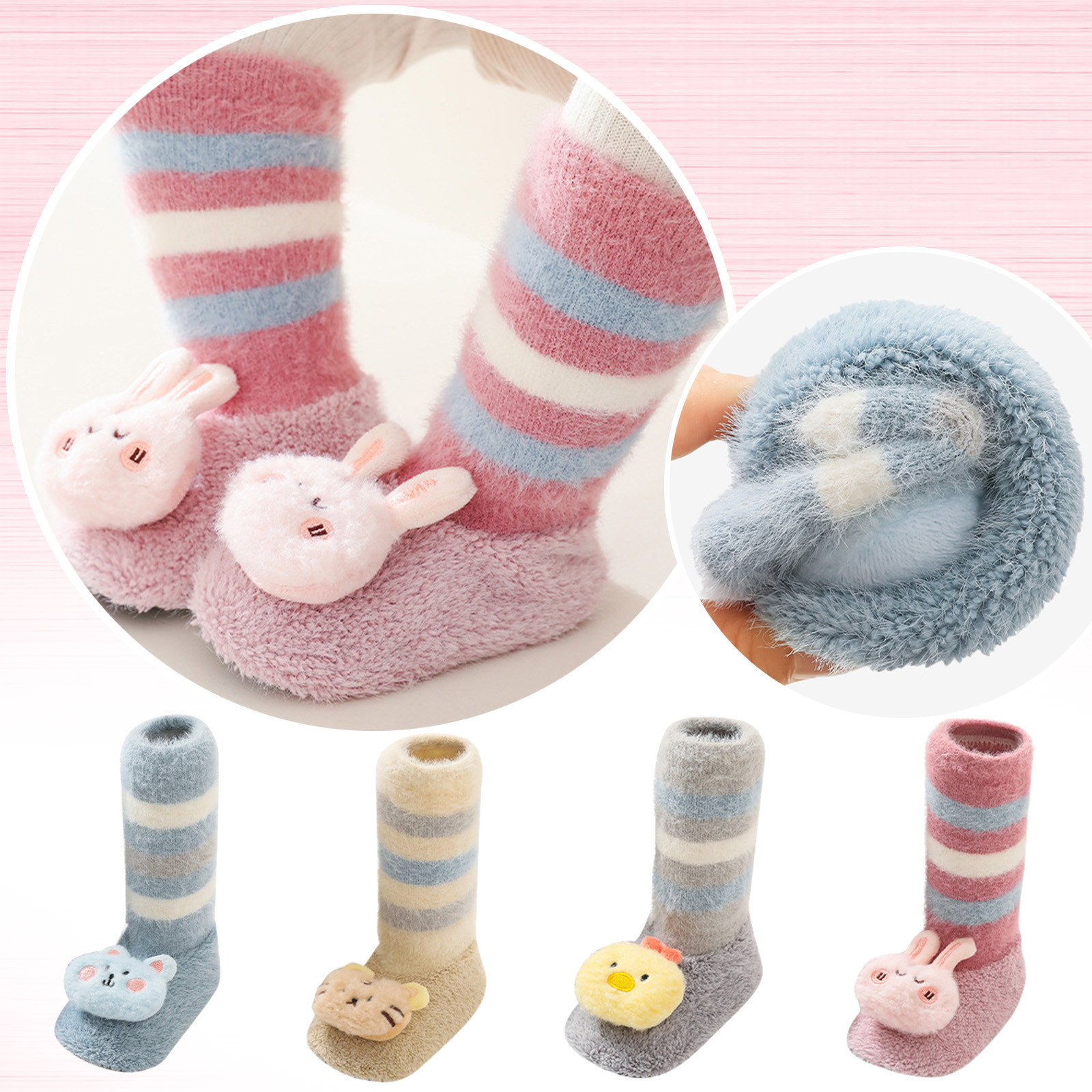 SGTWY MALL Baby Shoes Floor Thickened In Autumn And Winter Children