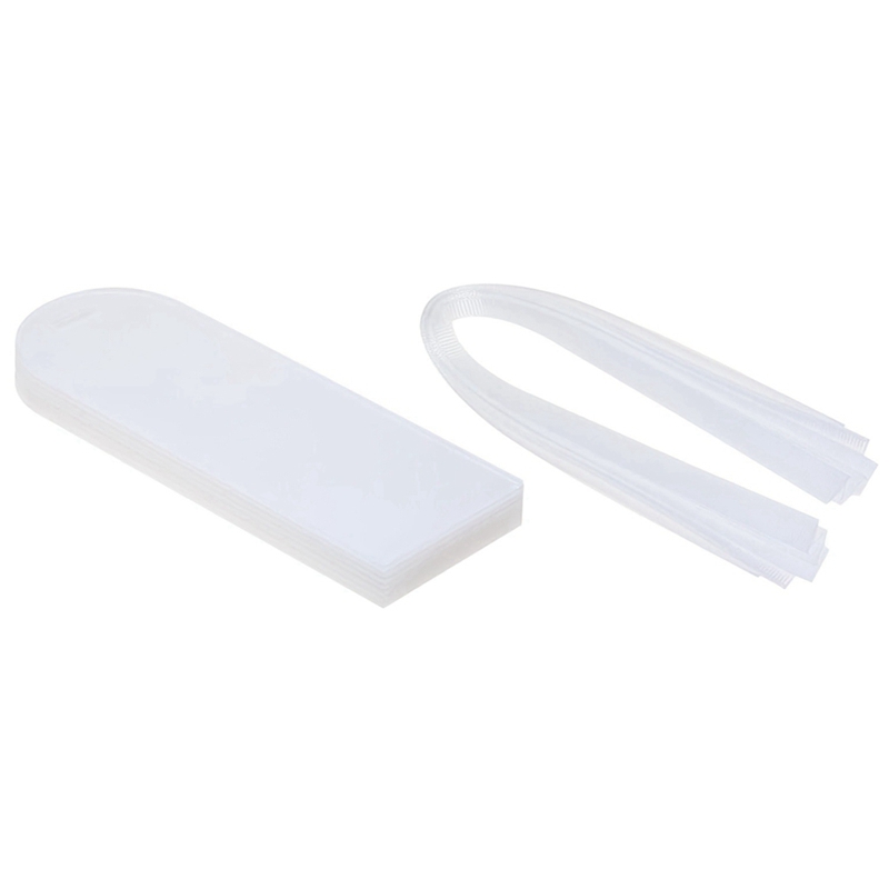 10pc Clear Acrylic Place Cards Blanks Gift Tags with Ribbon Wedding Name Cards for Table Setting Res