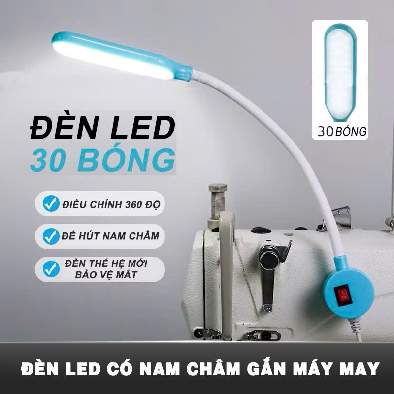 Đèn led gắn máy may có nam châm 30 bóng MẪU MỚI