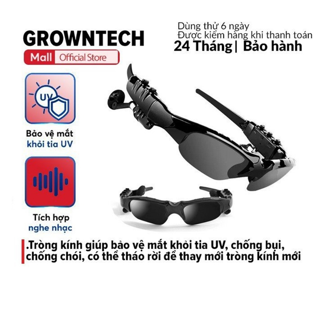 Mắt Kính nam bluetooth thông minh 4.1 nghe nhạc, gọi điện thoại khi lái xe