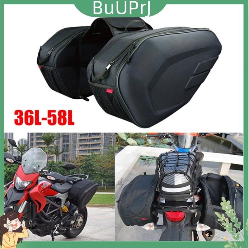 Motorcycle Oxford Cloth Waterproof Rear Back Seat Bag 36L-58L Travel Bag Saddle Bag Side Helmet Bag