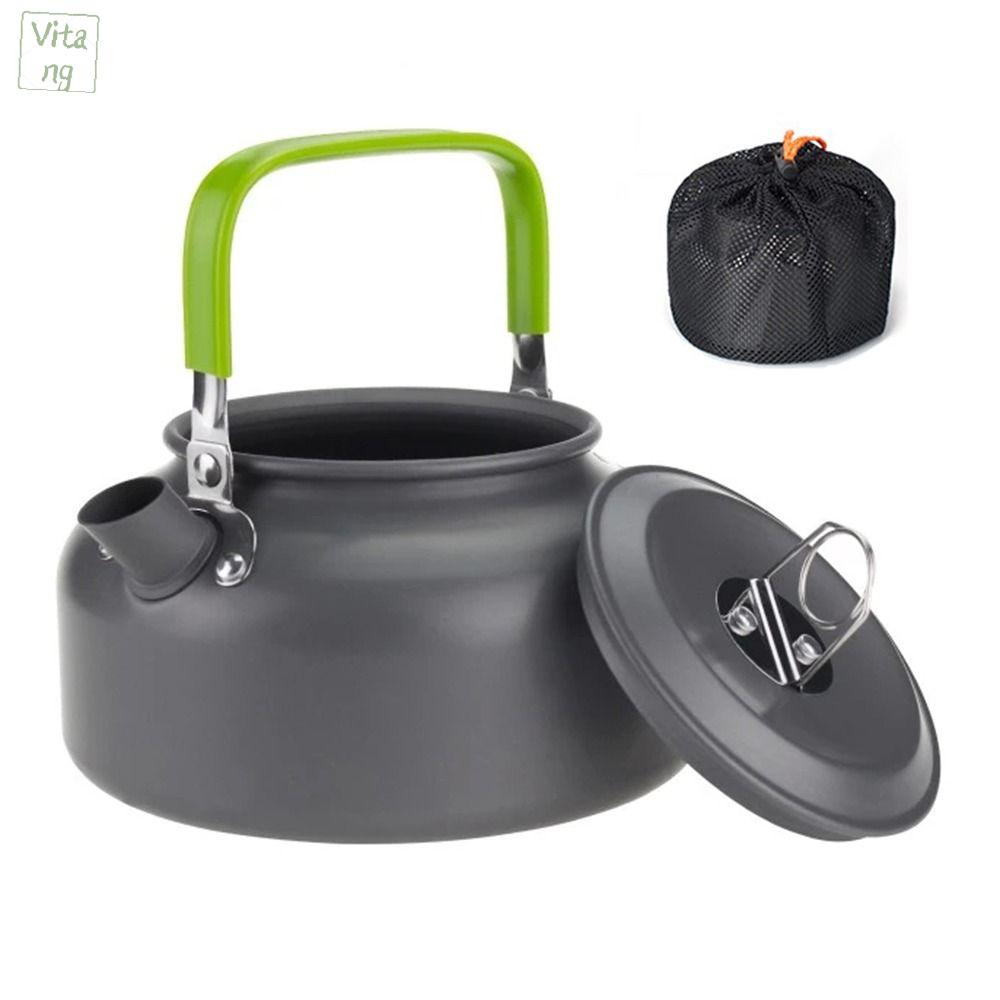 VITANG Tay cầm chống bỏng Ấm pha cà phê cắm trại Hợp kim nhôm Có túi đựng Ấm trà cầm tay Chống mài mòn Chống trượt Nồi hơi nước Nấu ăn