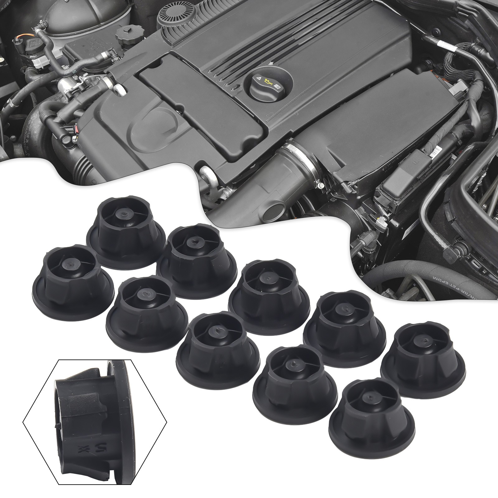 【Eelhoe】 một phần grommets bọc động cơ 6420940785 ABS hấp thụ phụ kiện hữu ích [phát hành sản phẩm mới] [hàng tồn kho Lớn]