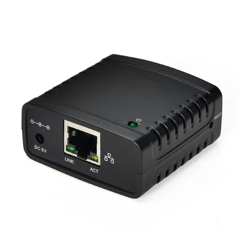USB 2.0 LRP Print Server Share A LAN Ethernet Networking Printers Power Adapter USB HUB 100Mbps Prin