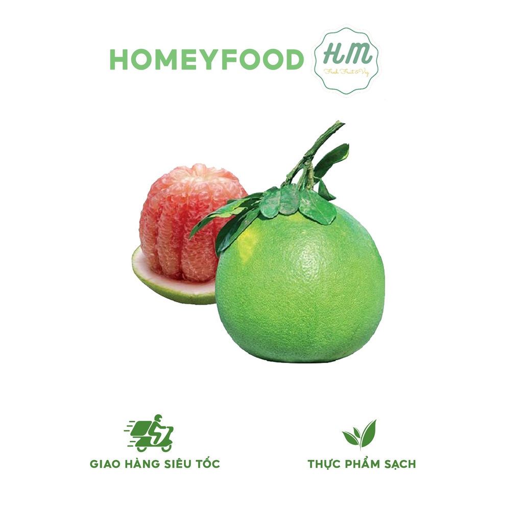 (HN) Bưởi Da Xanh đặc sản Bến Tre - 1 quả hơn 1.2kg giao siêu tốc