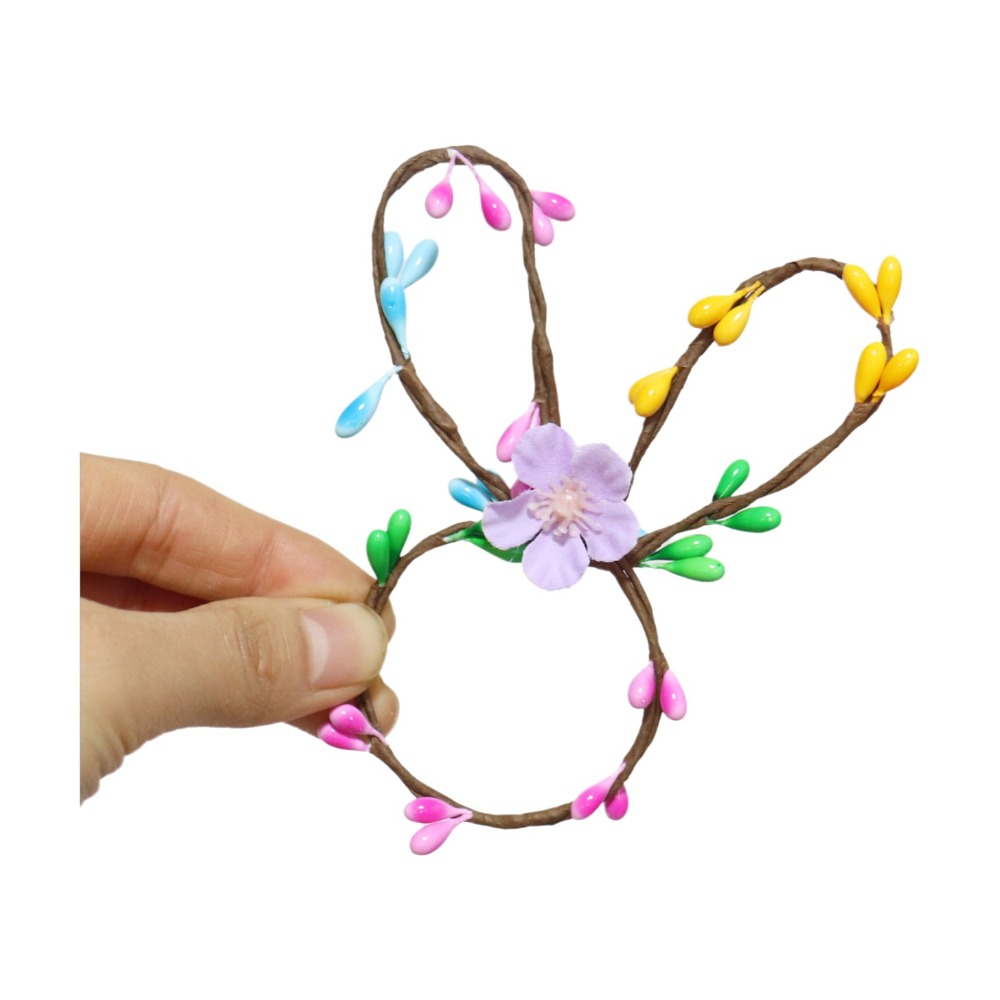 ECOCOKU 5PCS Phim hoạt hình Vòng khăn ăn Phục Sinh Thiết kế thỏ Hài hước Khóa khăn ăn lễ hội Sáng tạo Có thể tái sử dụng Giá đỡ khăn giấy Trang trí tiệc vườn - 4