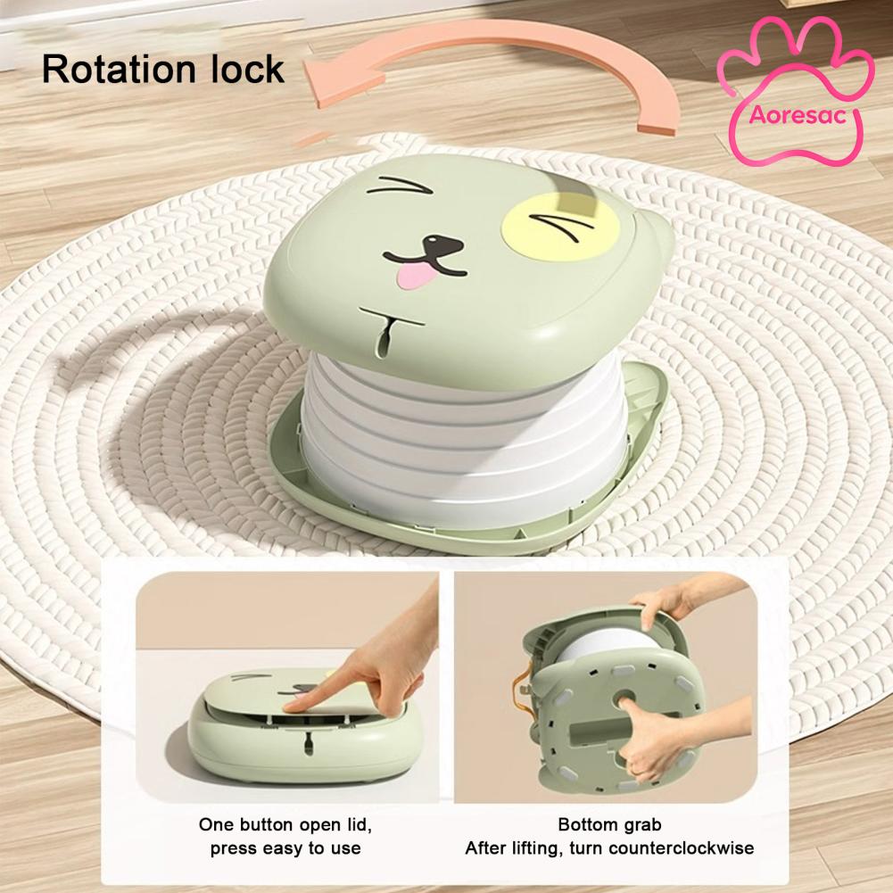 ของใช้แม่และเด็ก Aoresac ห้องน้ำสำหรับเดินทางสำหรับเด็ก โซลูชั่นฉุกเฉินป้องกันการรั่ว ห้องน้ำสำหรับเดินทางสำหรับเด็กขนาดกะทัดรัดสำหรับรถยนต์