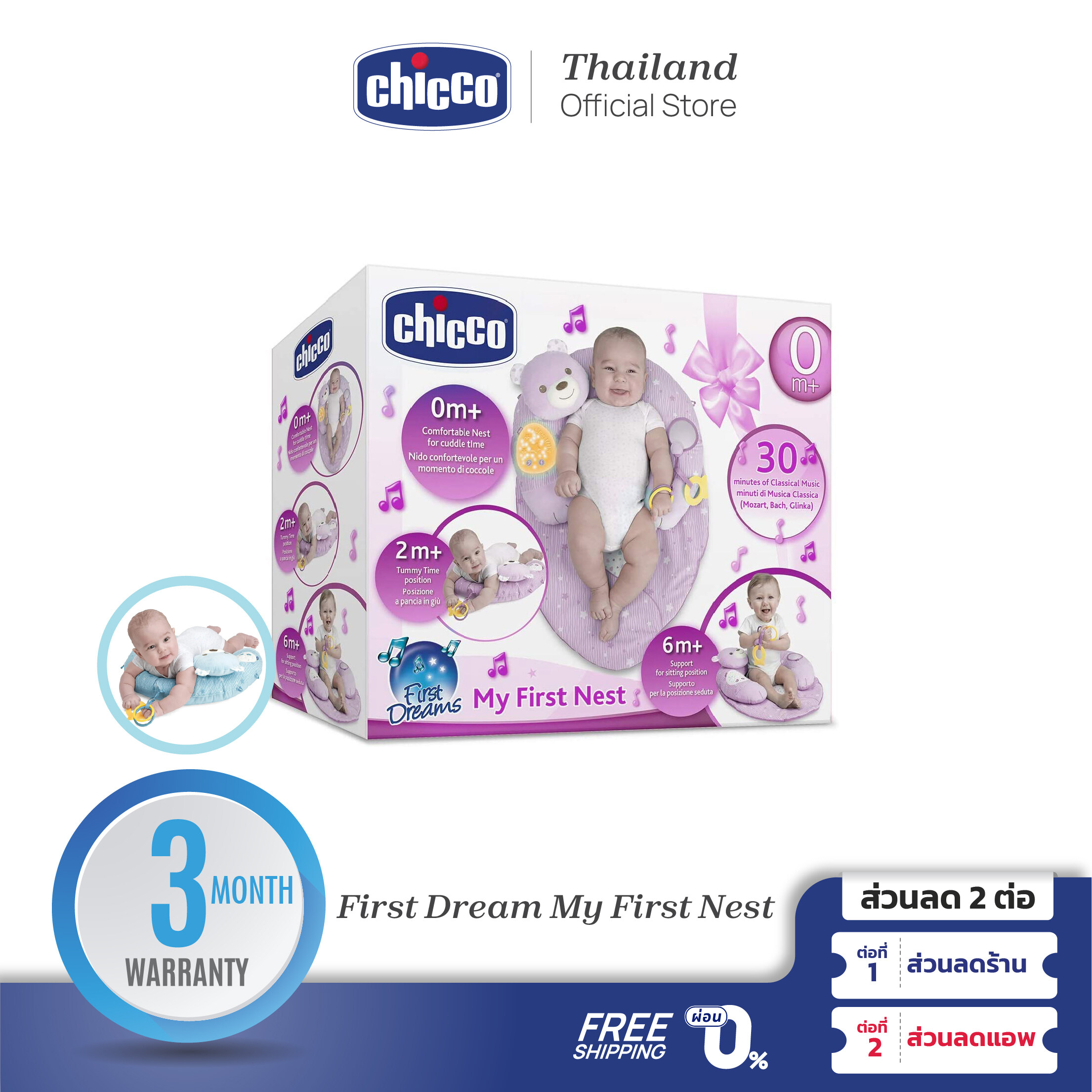 Chicco First Dream My First Nest เพลย์แมท ราคา 1,836 บาท*ส่งฟรี