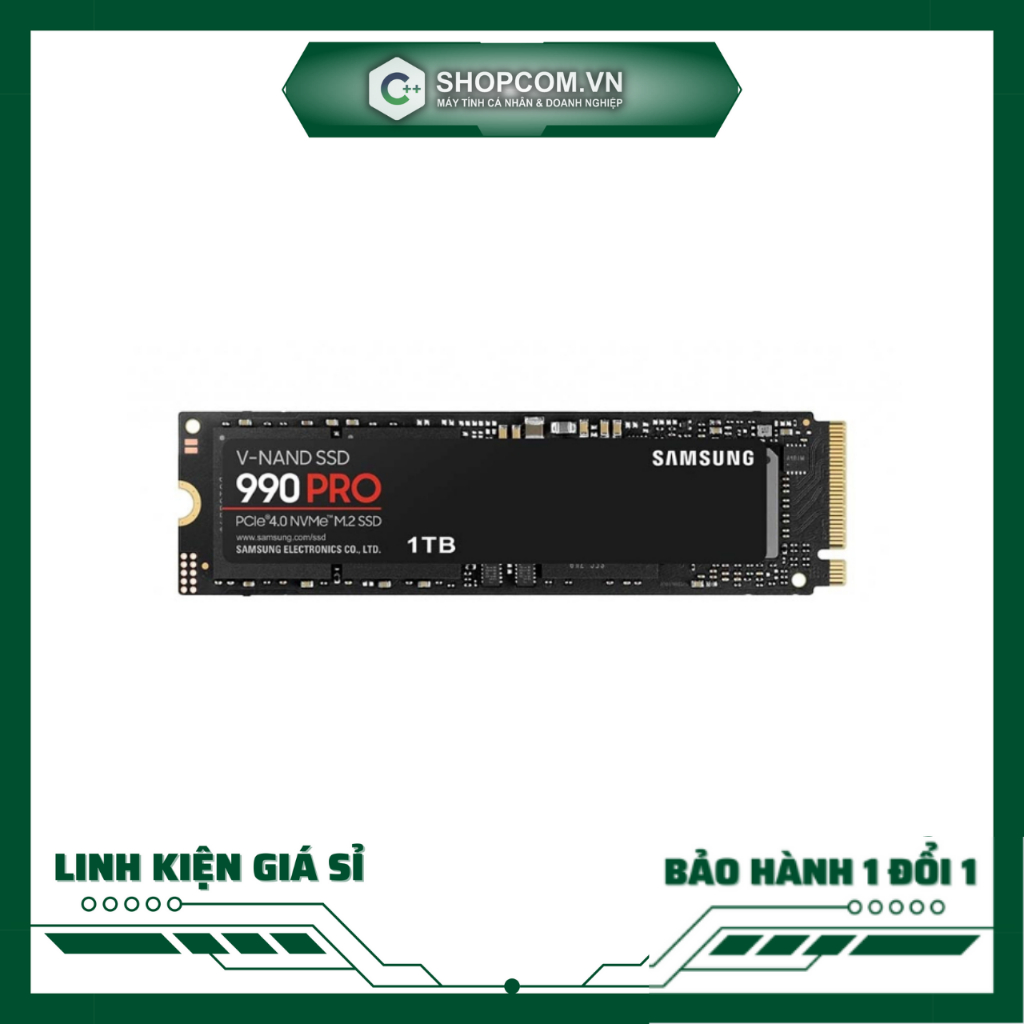 SSD 1TB M.2 NVMe Samsung 990 Pro	linh kiện chính hãng Shopcom