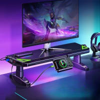 OATSBASF Gaming Computer Holder Monitor Heightening Stand With USB3.0 Interface 30W Fast Charging Cable