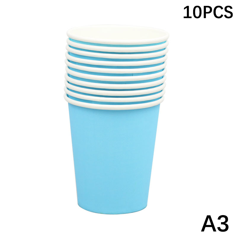 AGBBG 10Pcs 9Oz 250Ml Rắn Dày Cốc Giấy Cốc Dùng Một Lần Đám Cưới Sinh Nhật Đảng Kỳ Nghỉ Dùng Một Lần Bộ Đồ Ăn